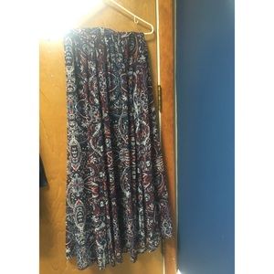 Long patterned skirt